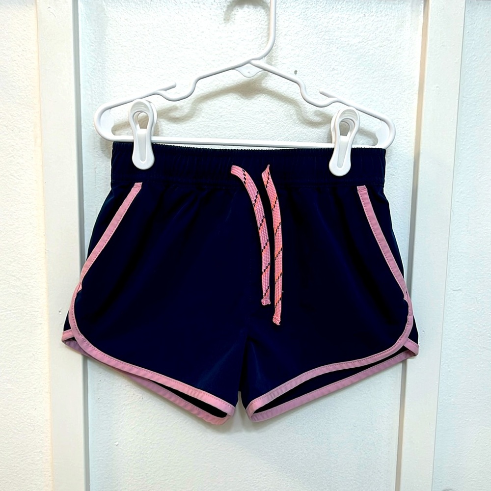 Crewcuts Active Shorts- Navy and Pink